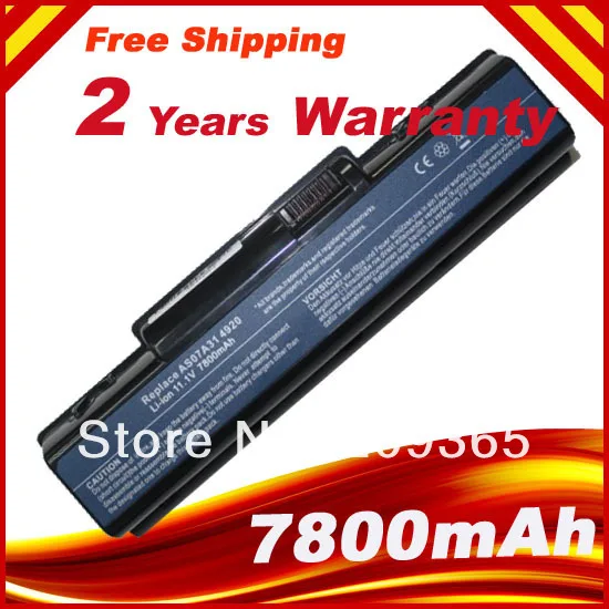Аккумулятор для ноутбука Acer Aspire 7800 5517 5535 5536 5735 5541 мАч 9 ячеек AS07A31 AS07A32 AS07A41 AS07A42