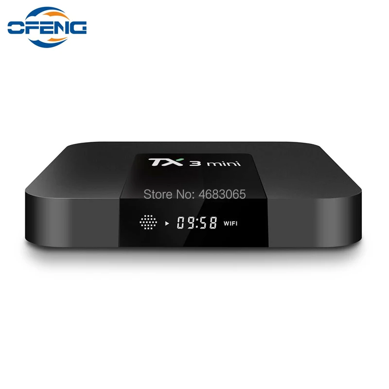TX3 Мини Android 7 1 Smart TV BOX 2 Гб 16 четырехъядерный процессор Amlogic S905W телеприставка H.265 4K