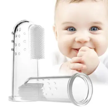 

New Baby Infant Soft Silicone Finger Toothbrush Teeth Massager Brush