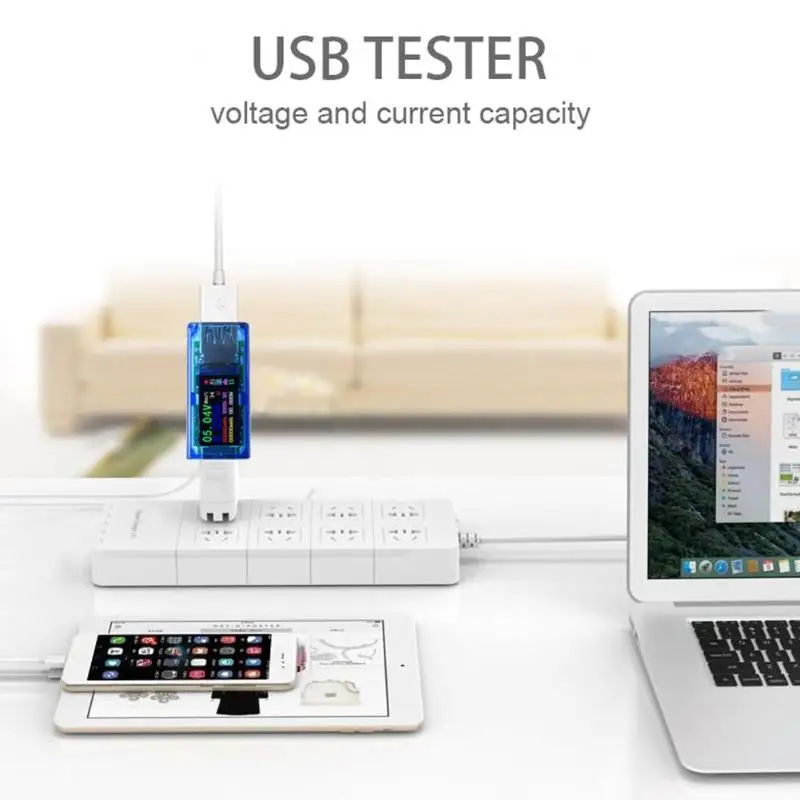 Тестер USB 3 0 IPS HD цветной экран вольтметр мощности напряжение тока
