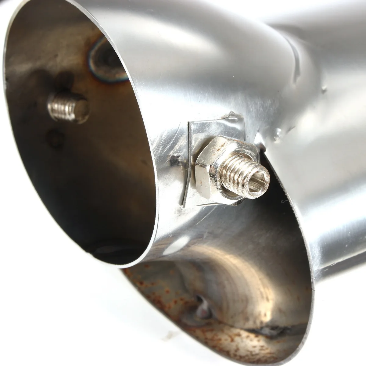 Автомобиль 56 мм выхлопная труба выпускной наконечник задняя выхлопная труба глушитель из нержавеющей стали хром для Honda/Civic 9th 2012