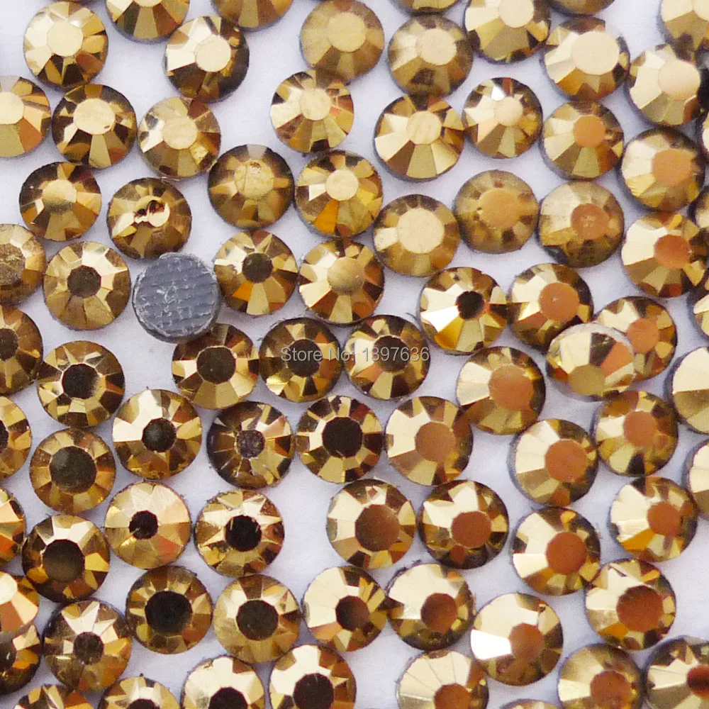 

AAAA SS6 SS10 SS16 SS20 SS30 Gold DMC Hot Fix Crystal Rhinestones flatback Iron-on loose nail hat garment phone decorations glue