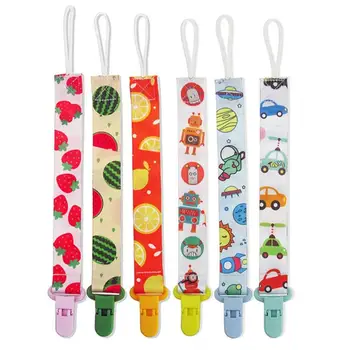 

3pcs Baby Cute Pacifier Clip Nipple Soother Holder Cartoon Anti-Drop Safe Pacifier Chain Baby Care Better for Baby Feeding