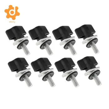 

8pcs Hard Top Quick Removal Screw Fastener Kit for Jeep Wrangler 95-16 Black Red