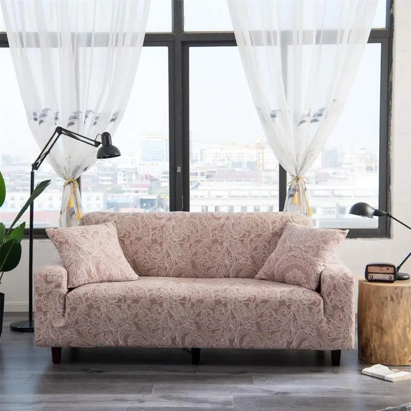 

360 All-Inclusive Sofa Cover Thickened Elastic Tight Cover Fabric Non-Slip Cushion Dirt Resistant Vintage Pattern Elegant Style