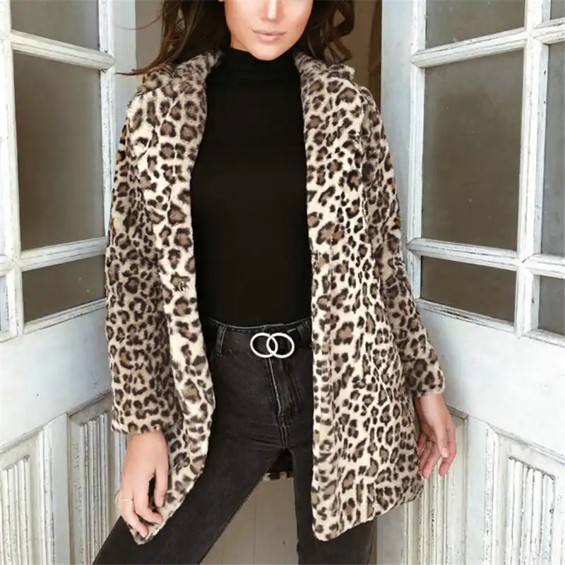 ladies animal print jacket