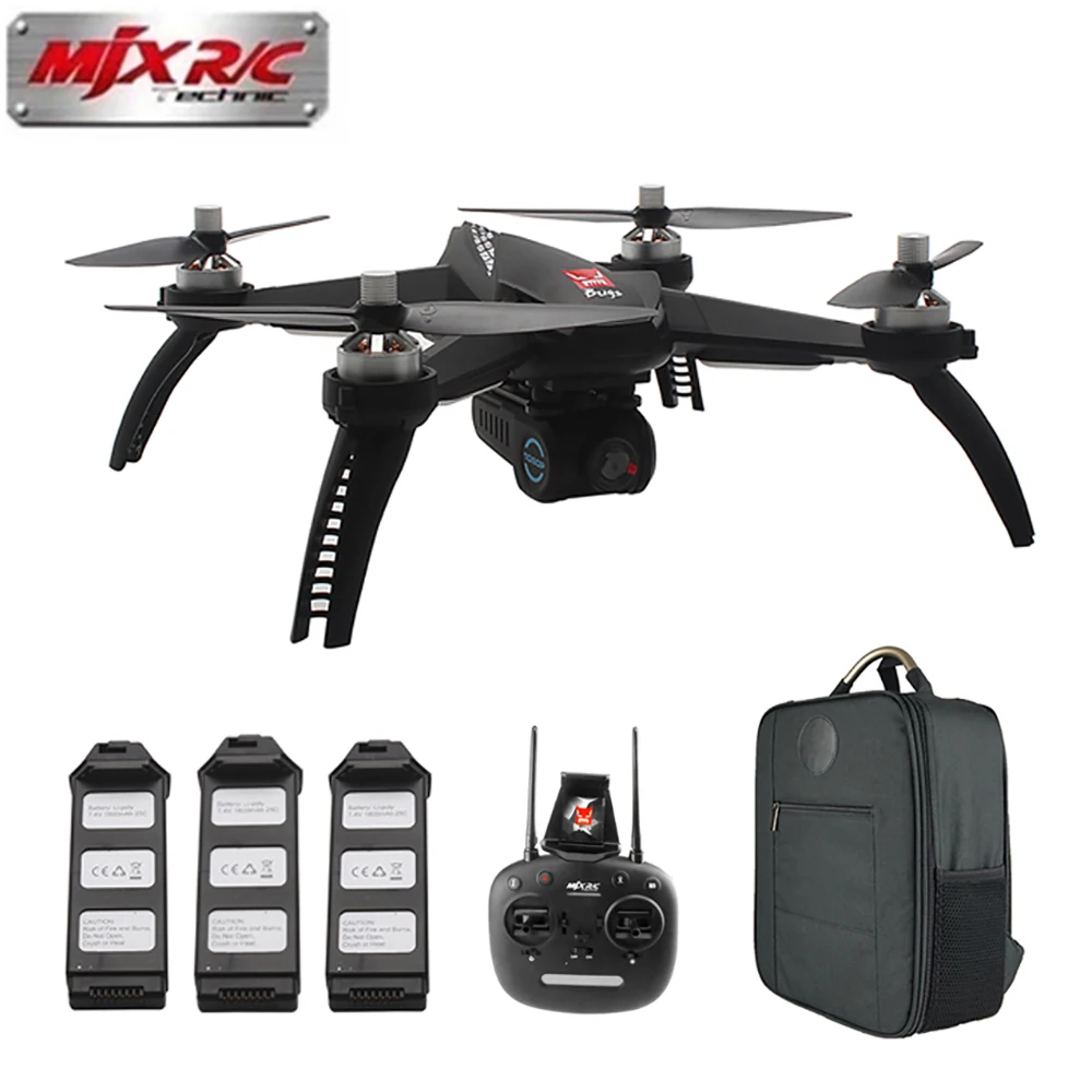 

MJX Bugs 5W ( B5W ) WiFi FPV 1080P Camera / Waypoints / Point of Interest / Altitude Hold / One Key Follow RC Drone 3 Batteries