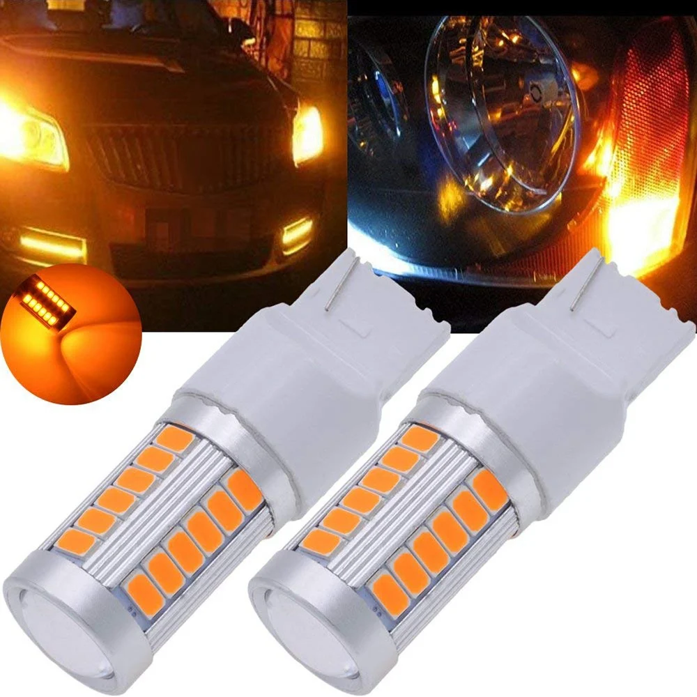 

DHBH-7440, T20 Led Bulbs Amber Yellow 900 Lumens Super Bright Turn Signals Light Brake Stop Parking Light Back Up Reverse Ligh