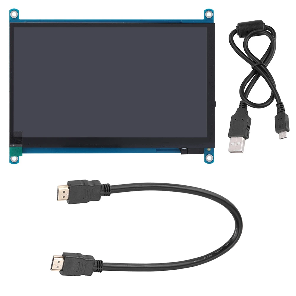 7-дюймовый HDMI ЖК-дисплей(H) 1024*600 ips емкостный сенсорный экран с аудио Выход Сенсорный экран для Raspberry Pi