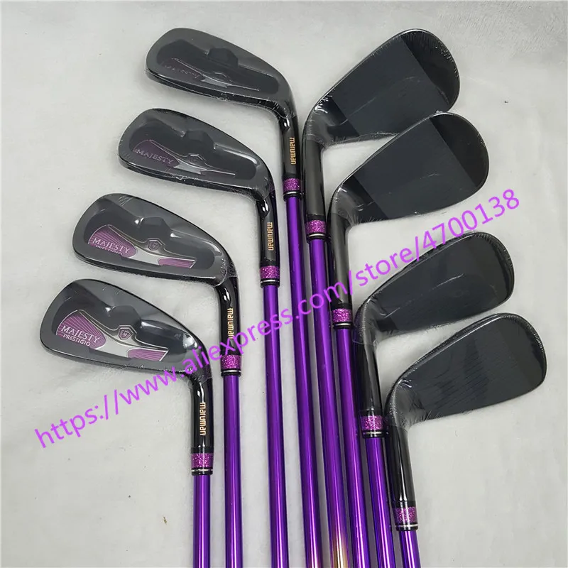 2019 النساء نوادي الجولف Maruman الجلالة Prestigio و 9 جولف irons5-10 P.A.S الحديد نوادي الجرافيت رمح L فليكس غطاء الرأس شحن مجاني