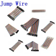 Низкая цена электрические прочный 40 шт. 1-шпилька 10 см 2,54 мм мужского и женского пола Макет перемычек проводной кабель для Arduino UNO/перемычка