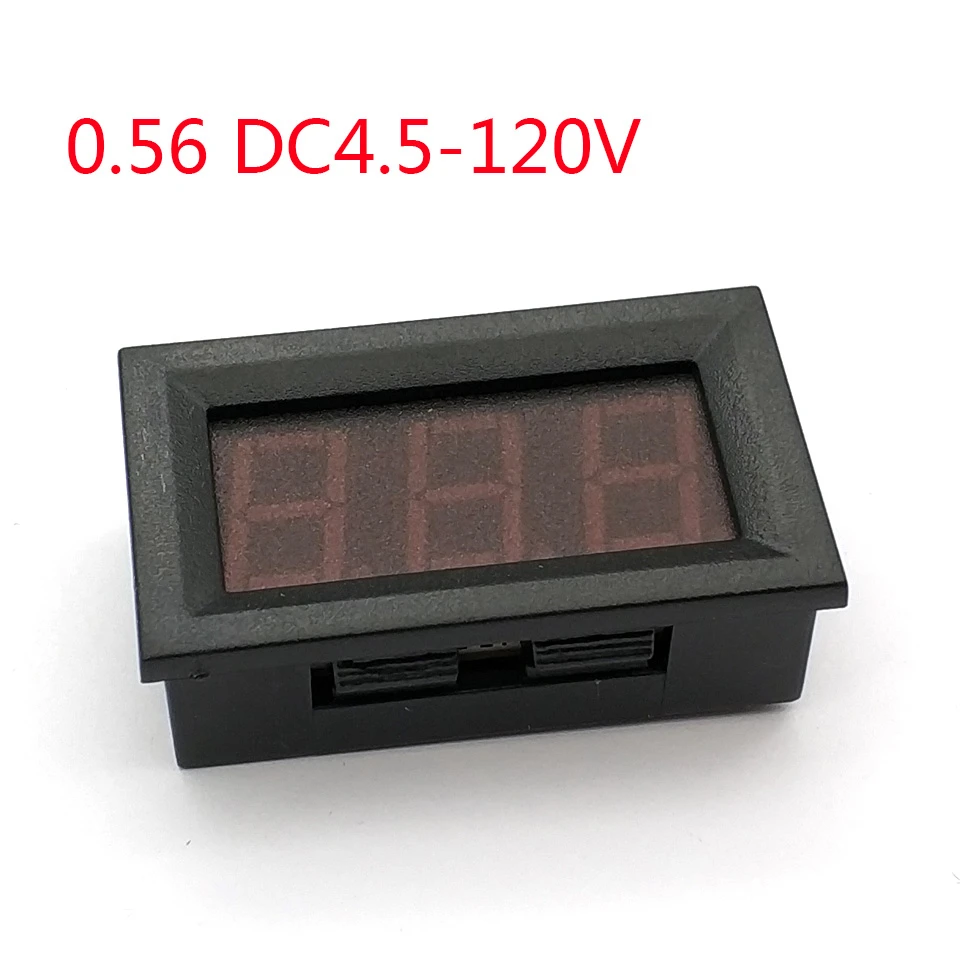 2 провода 0 56 \ &quotDC 4 5 в 120 красный цифровой вольтметр Панель для 12 24 36 48 60 72 84