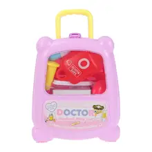 8 шт., инструменты для доктора, игрушки Educatioanl, ролевые игры, портативный чемодан, Медицинские комплекты, аксессуары, набор игрушек для детей, косплей, для маленьких девочек