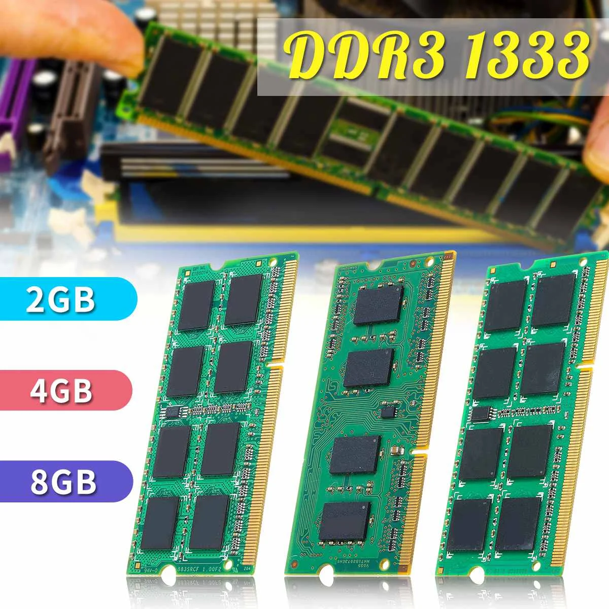 2 ГБ/4 ГБ/8 ГБ лэптоп ноутбук Память Ram DDR3 1333 МГц PC3-10600S 204 PIN SO-DIMM Лот