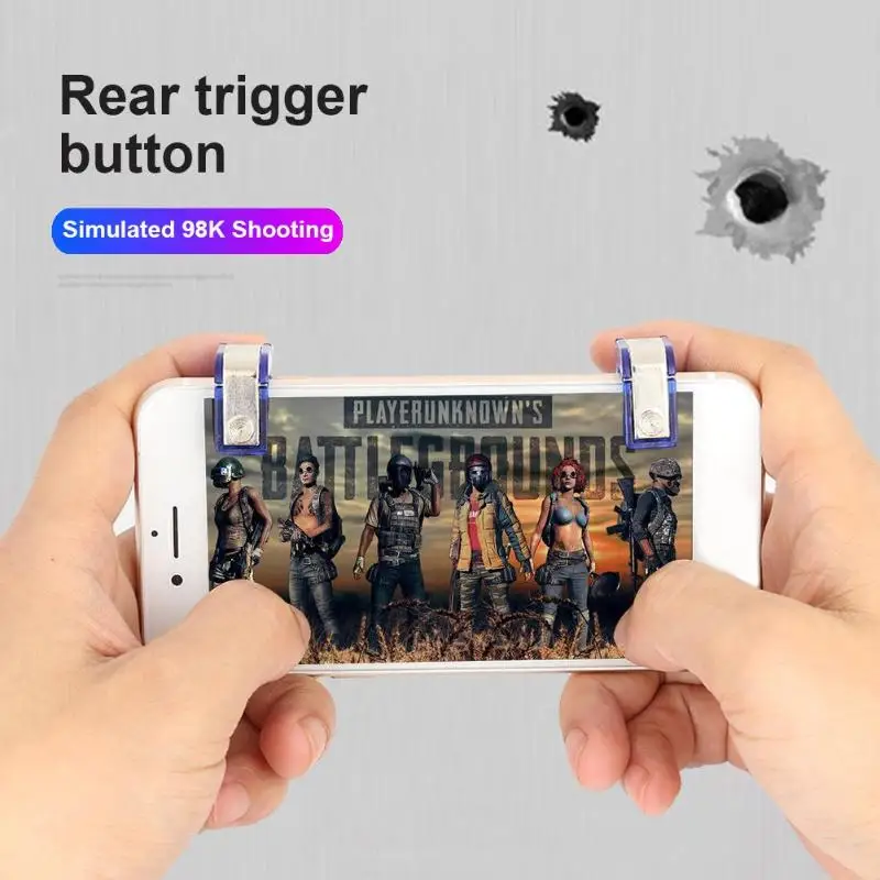 2 шт. S10 цинковый сплав мобильный телефон шесть пальцев игра огонь цель ключ кнопка игровой триггер Джойстик контроллер геймпад для PUBG геймера