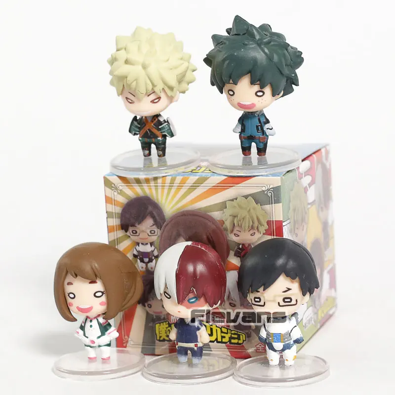 Мой герой Академия Izuku Midoriya Bakugou Katsuki Todoroki Shoto Ochaco Uraraka Tenya Iida ПВХ Фигурки игрушки 5