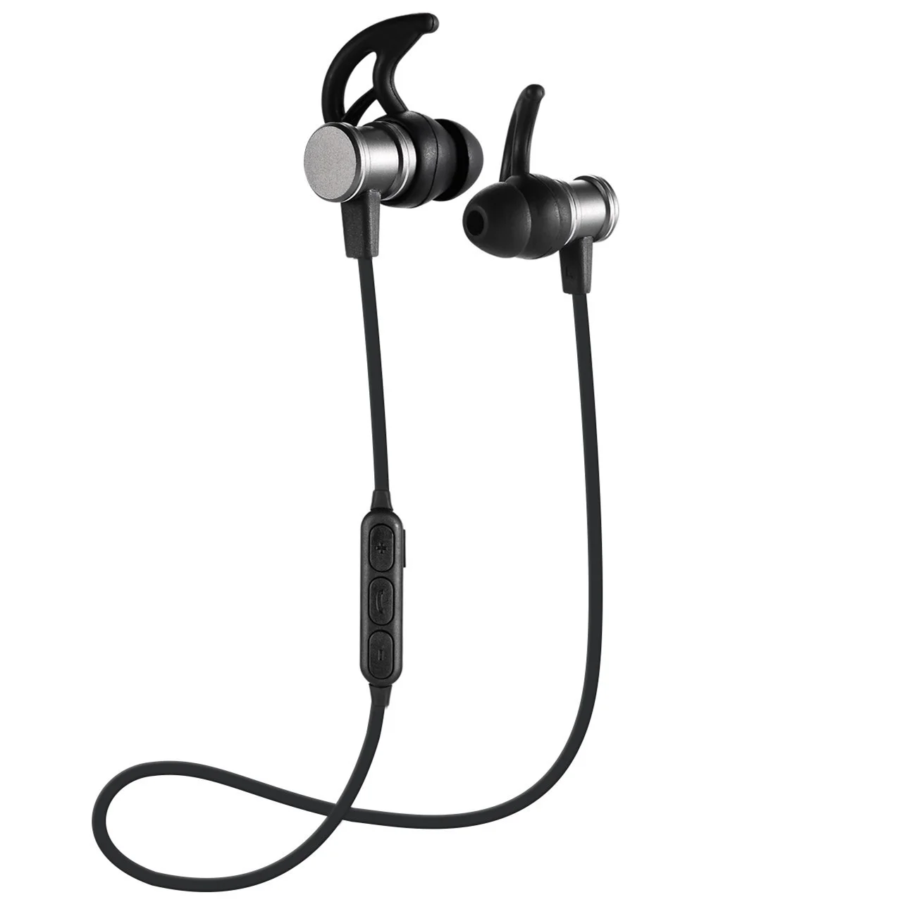 

SLS-100 wireless Bluetooth sports earphone built-in microphone noise reduction Silver Grey