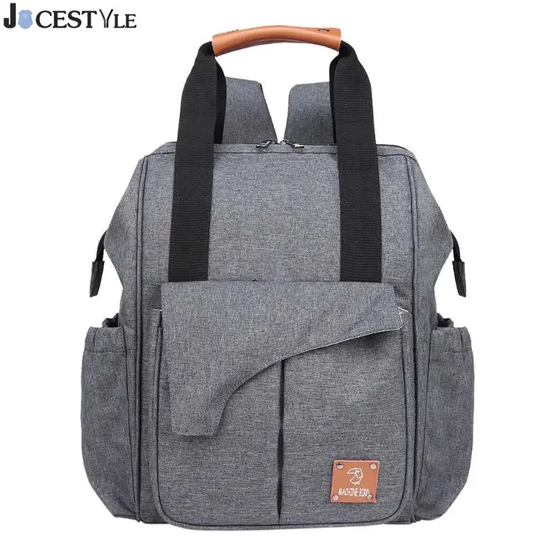 

JOCESTYLE Multifunctional Fashion Mummy Diaper Bags Solid Color Backpack Baby Care Casual Maternity Slight Waterproof Handbag