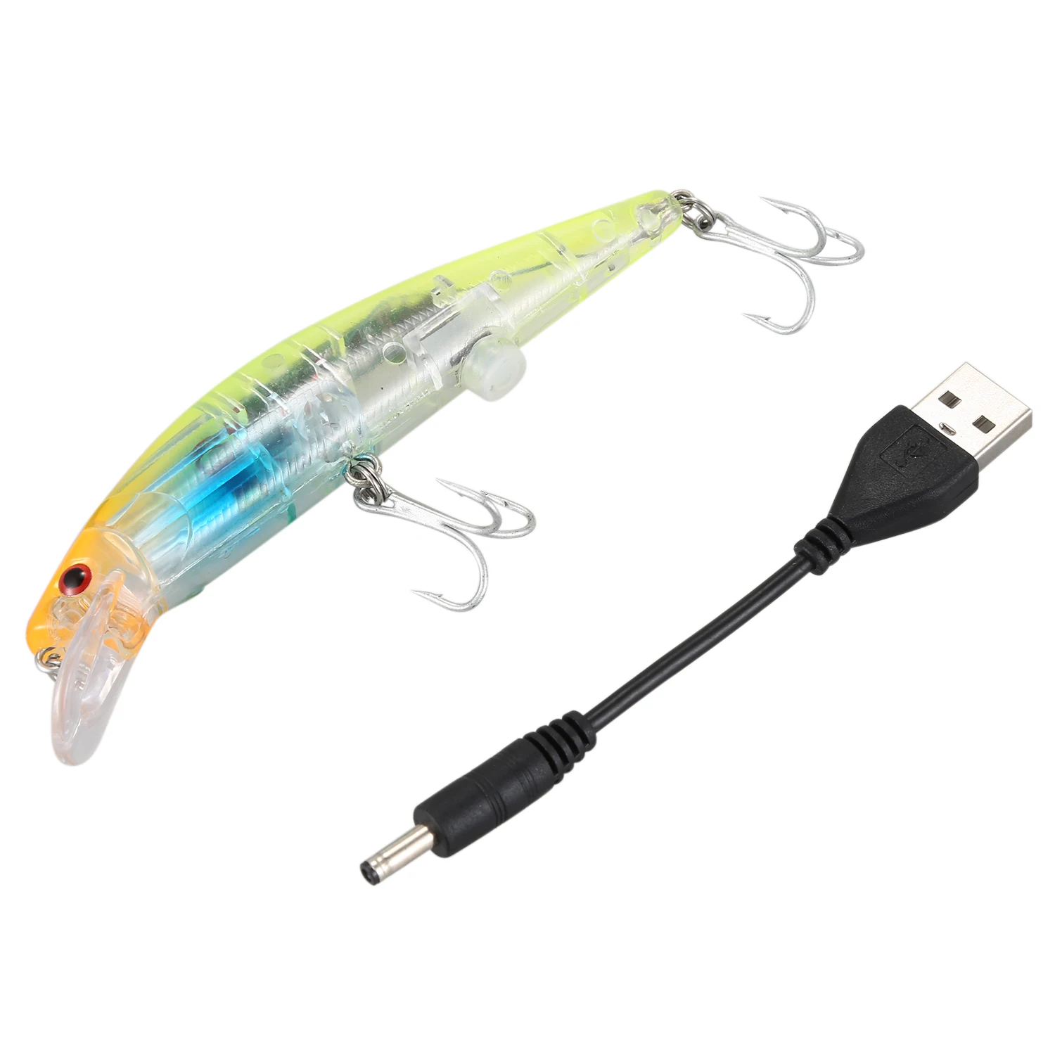 

Twitching Fishing Lures Bait Useful Rechargeable USB Recharging Cords Precious Bionic Tackle Hook Bait