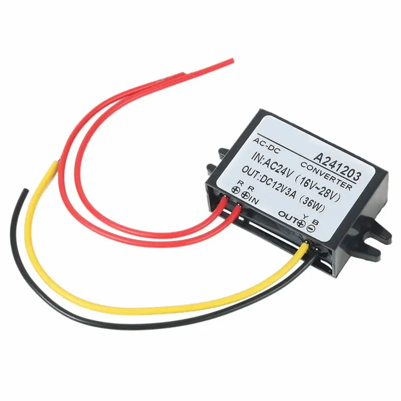 

Waterproof AC 24V (16V ~ 28V) / DC 24V (16V ~ 40V) to DC 12V Car Power Supplier Module Converter Regulator Electronics Transfo