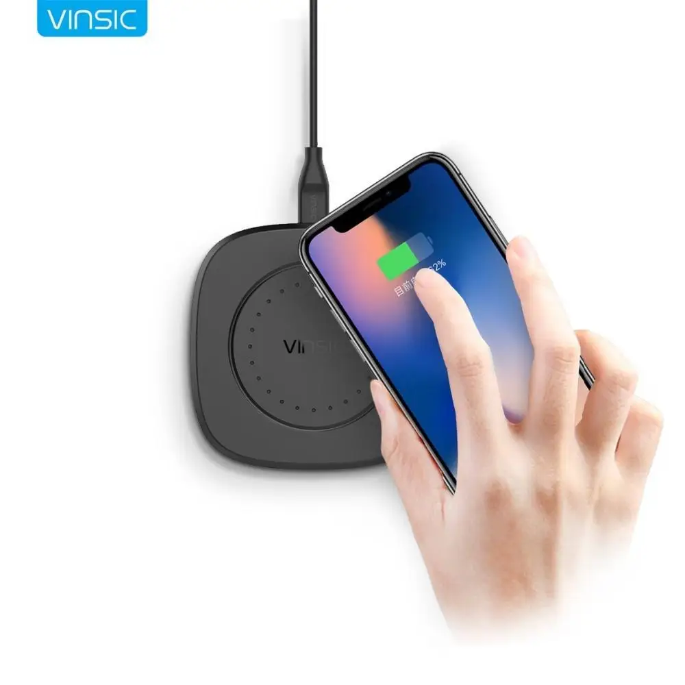 Vinsic 10W Qi Wireless Charger Fast Charge Wireless