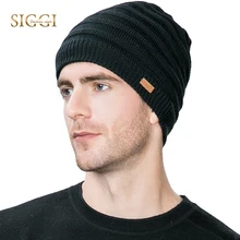 FANCET зимние мужские шерстяные шапочки Skullies твердые акриловые Повседневные вязаные шапки для мужчин теплая подкладка Мода Gorros зимние шапки 88223