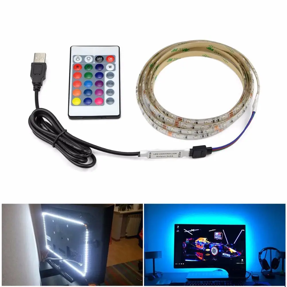 New Usb Led Light Strip 2835 Rgb Set Dc5v High Brightness
