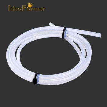 

3D Printer 1/5/10/50m 2*4mm Clear PFA PTFE Tube PiPe For 1.75mm Filament 3D Printer Printing Head RepRap Rostock Bowden Extruder