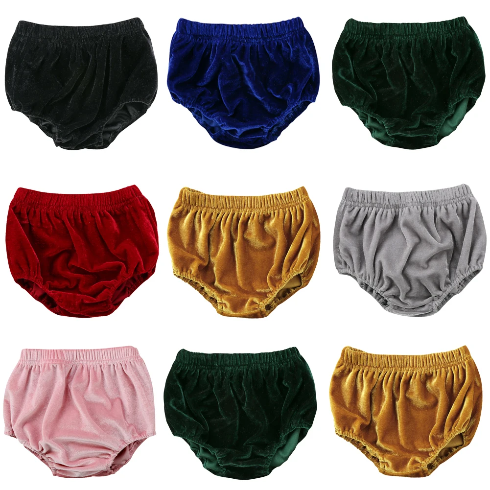 

Toddler Infant Baby Boys Girls New Fashion Casual Solid Velvet High Elastic Waist Shorts Hot