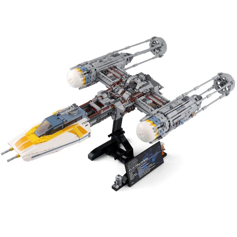 

Lepin 05143 Star Series Wars The Y set wing Starfighter Model Compatible LegoINGlys 75181 Building Blocks Toys For Children Gift