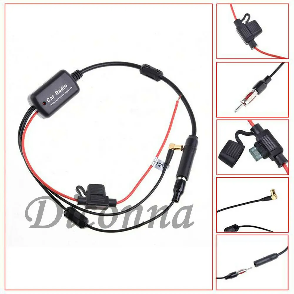 12V Универсальная автомобильная стерео радио Электронная Скрытая антенна FM/AM