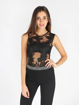 

Body with macrame lace