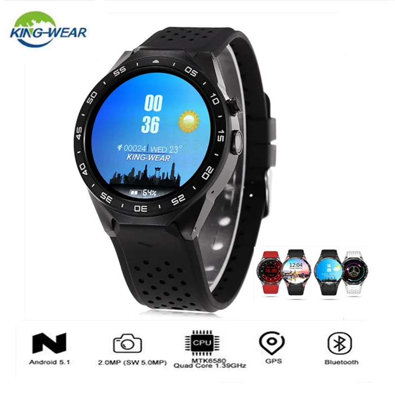 KingWear KW88 Android Смарт часы для мужчин 1 39 дюймов 512 МБ оперативная память 4 ГБ