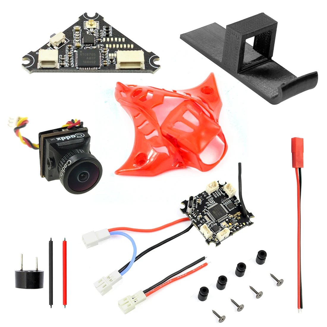 

Welding Combo for Mobula7 Frsky Upgrade Crazybee F3 Pro Flight Controller + 1200TVL FPV Camera Switchable VTX + Canopy V2