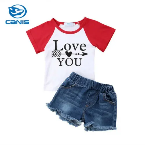 

Emmababy 2PCS Toddler Kis Baby Girls Boy T-shirt Tops+Pants Outfits Summer Clothes Set