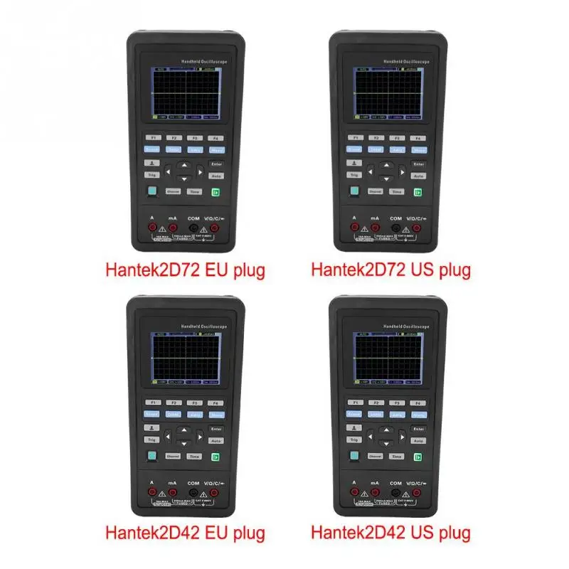 Hantek 2D72/2D42 70 МГц/40 МГц 2CH осциллограф+ мультиметр+ 25 м генератор сигналов AC100-240V