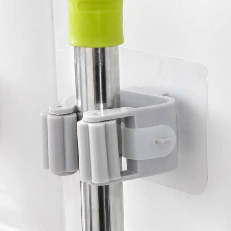

Wall Mounted Mop and Broom Hooks Holder Strong Paste sticker Nail-free Seamless Hanging Rack Home Bathroom Tool