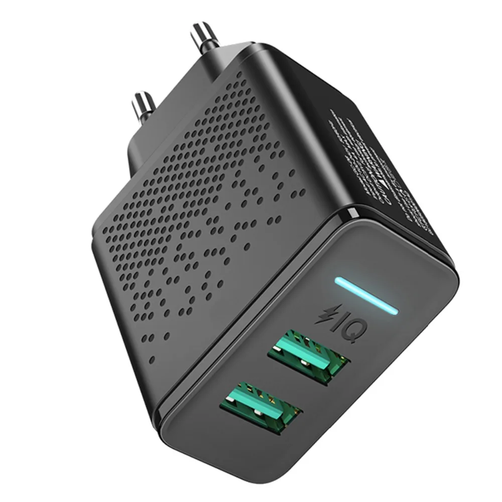 Зарядное устройство SOONHUA с двумя USB портами универсальное зарядное 5 В 2 4 А