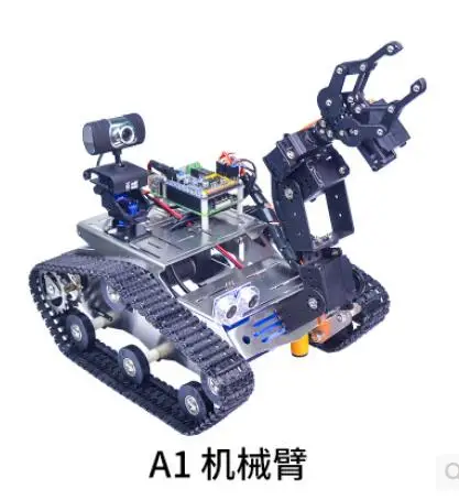  Xiao R WiFi Video Robot Arm Car with Gimbal Camera Pi 3 Built-in bluetooth Wifi Module Science RC T