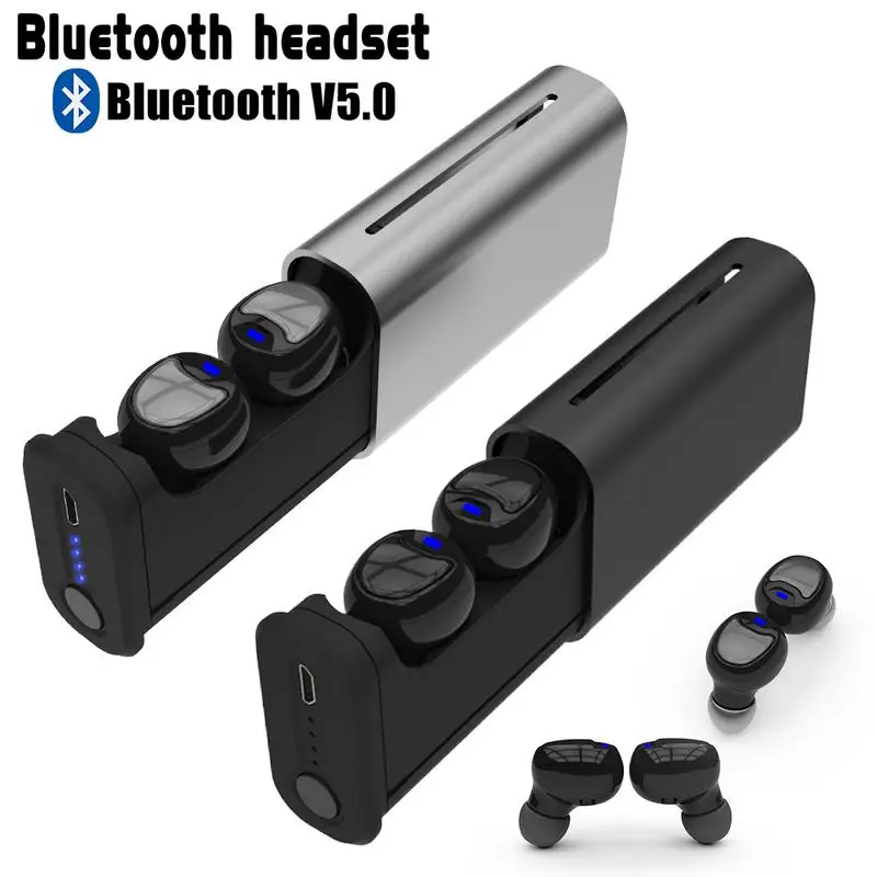 

New 5. 0 Automatic In-Ear Wireless Mini Bluetooth earphone Stereo TWS Sports Earphone Support Both Listening To Songs
