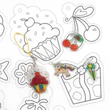 8 шт./компл. скрап ручная роспись альбом терм усадочная Пластик пленка Скрапбукинг фотоальбом декоративные отполированное ремесло