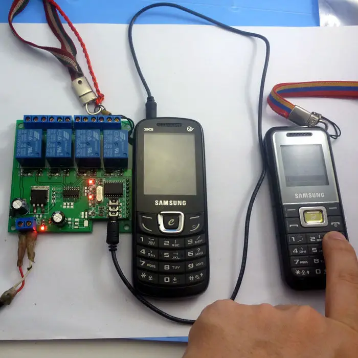 DC 12 В DTMF MT8870 телефонный голосовой декодер Управление Мгновенный Переключатель с
