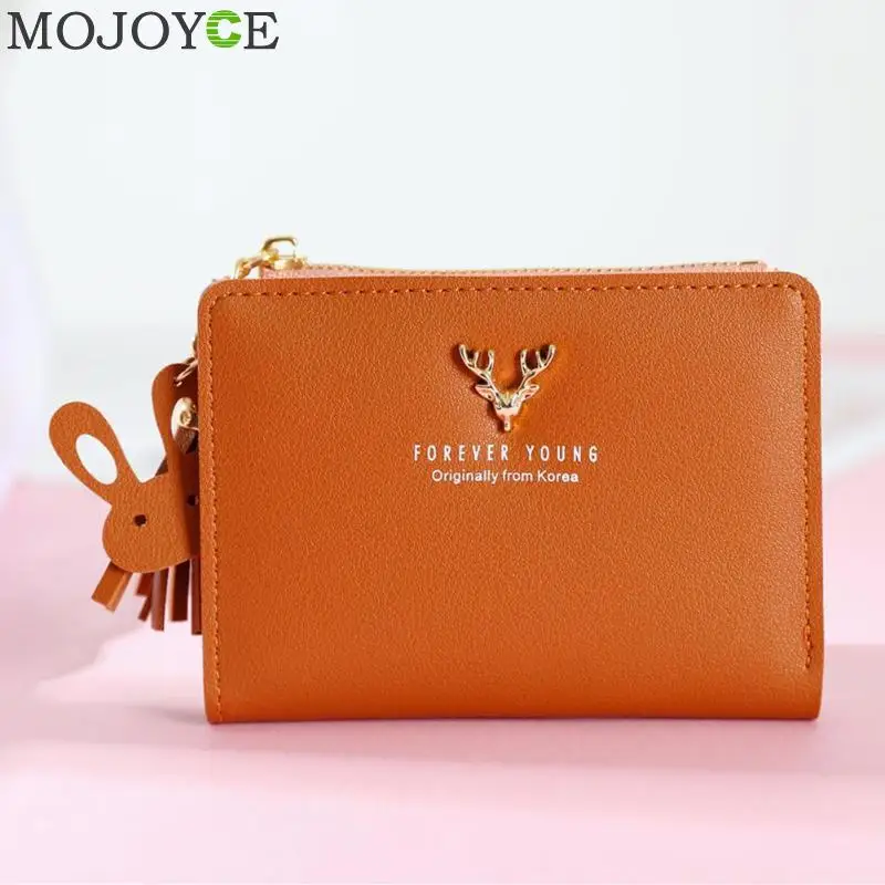 

Short Wallet Women Purses Fashion Fold Coin Purse Card Holder Wallets Female High Quality Clutch Money Bag PU Leather Wallet
