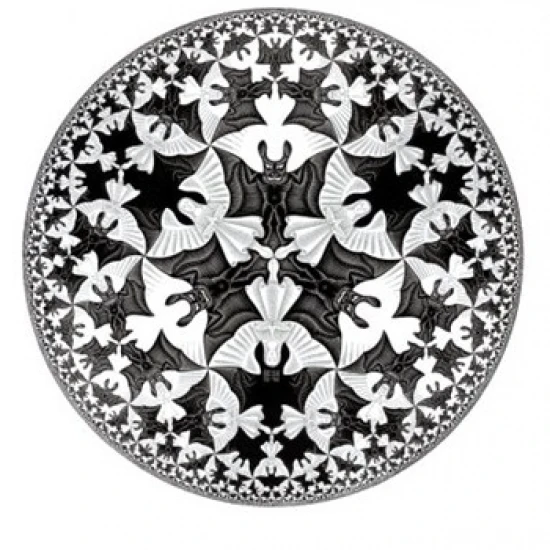 Круг лимит IV-M.C. Ламинированный плакат Escher (22x26) | Дом и сад