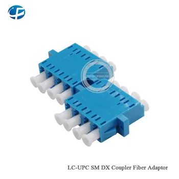 

Original 100 pcs LC-UPC SM DX Coupler Fiber Adaptor LC Fiber Optical Adaptor connector 4 Ports LC flange coupler