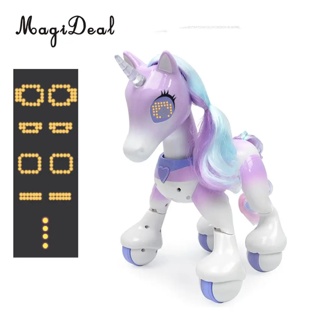 Electronic Family Pet Interactive Unicorn Remote Control Robot Responds