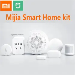 Xiaomi Mijia умный дом Комплект шлюз Zigbee двери окна человека средства ухода за кожей сенсор Температура Влажность сенсор беспроводной