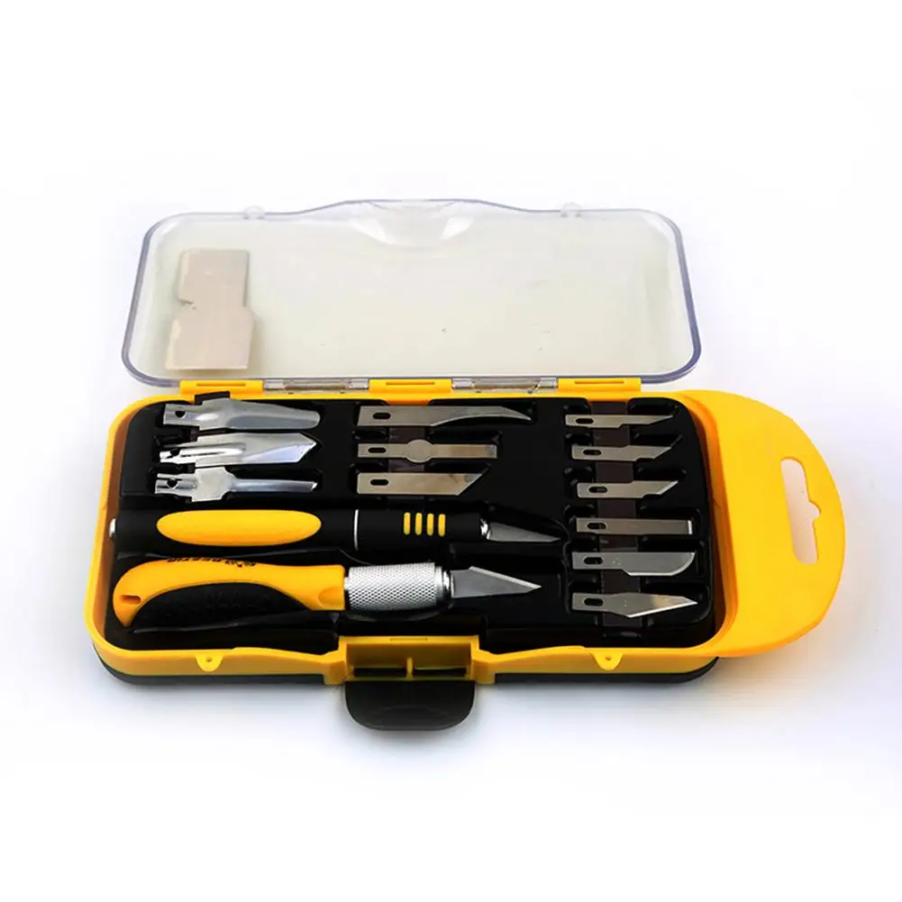

14PCS/Set Wood Carving Tools Wood Carving Cutter Steel Craft Tools Hobby Hand Tools With Case Woodcut Knife Scraper Woodworking