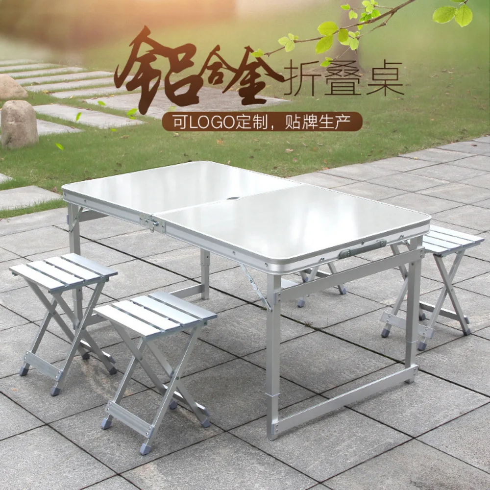

Outdoors Fold Tables Chairs Stall Goods Spread On Ground For Barbecue Household Leisure Time Camp Aluminium Alloy Fold RU