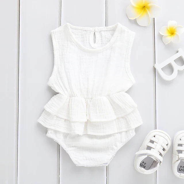 Solid Newborn Kid Baby Girl Clothes Sleeveless Romper Tutu Dress 1PC Sunsuit Outfit Solid Newborn Kid Baby Girl Clothes Sleeveless Romper Tutu Dress 1PC Sunsuit Outfit